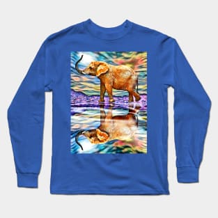 Elephant Reflections Long Sleeve T-Shirt